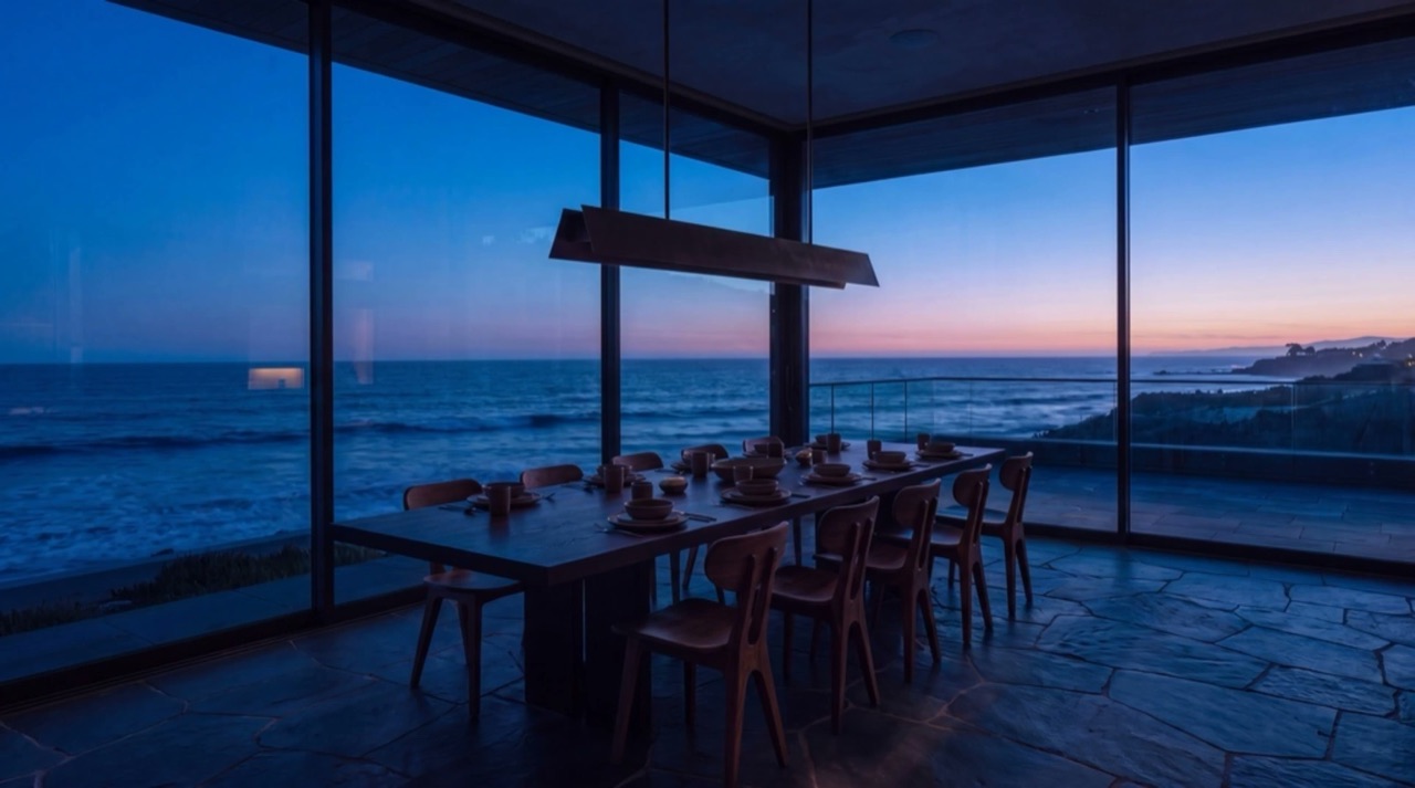 Dining area with ocean view